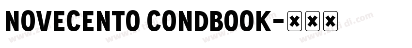 Novecento CondBook字体转换